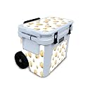 Skin Compatible with Yeti Roadie 32 Wheeled Cooler - Yellow Poppy - Premium 3M Vinyl Protective Wrap Decal Cover - Easy to Apply | Crafted in The USA by MightySkins