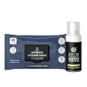 Skin Elements Intimate Hygiene Combo| Intimate Wash Men 120 ml+30 Intimate Wipes With Tea Tree & Neem Extracts | pH Balanced Foaming Wash | Controls Bad Odor & Sweat