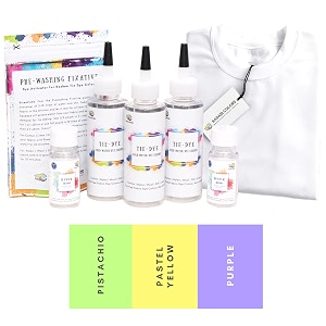 skin friendly kadam tie dye kit 14 tart with white t-shirt 100 cotton unisex 180 gsm t-shirt dye activator and colour fixer included cold fabric dyeing