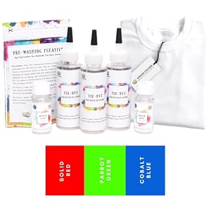 kadam tie dye kit-rgb  skin friendly tie and dye kit with tie dye colour bottle dye activator amp colour fixative  cold fabric dyeing tie dye colours for kids and adults