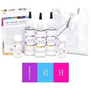 skin friendly tie dye bottle with white t-shirt 100 cotton 180 gsm t-shirt dye activator - color fixative included cold fabric dye colors 5-6 year citrus green