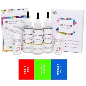 kadam tie dye kit-rgb  skin friendly tie and dye kit with tie dye colour bottle dye activator amp colour fixative  cold fabric dyeing tie dye colours for kids and adults