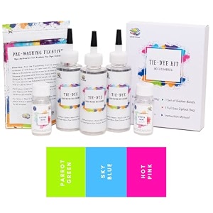 skin friendly kadam tie dye kit 3 vibrant with white dye activator and colour fixer included cold fabric dyeing