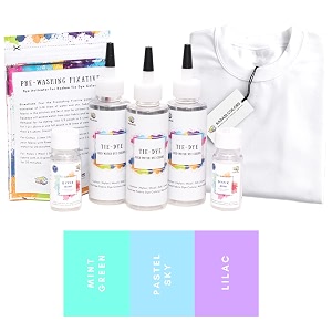 skin friendly kadam tie dye kit 17 taffy with white t-shirt 100 cotton unisex 180 gsm t-shirt dye activator and colour fixer included cold fabric dyeing
