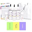 Skin Friendly Kadam Tie Dye Kit #14 Tart with White T-Shirt 100% Cotton Unisex, 180 GSM T-Shirt, Dye Activator and Colour Fixer Included, Cold Fabric Dyeing
