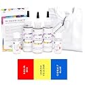 Kadam Tie Dye Kit-Dawn | Skin Friendly Tie and Dye kit with White Cotton T-Shirt(Size-34), 3 Tie Dye Colours, Dye Activator &amp; Colour Fixer | Cold Fabric Dyeing Tie Dye kit for Kids and Adults