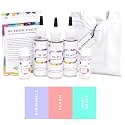 Skin Friendly Kadam Tie Dye Kit #19 Mint with White T-Shirt 100% Cotton Unisex, 180 GSM T-Shirt, Dye Activator and Colour Fixer Included, Cold Fabric Dyeing