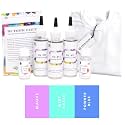 Skin Friendly Kadam Tie Dye Kit #15 Candy with White T-Shirt 100% Cotton Unisex, 180 GSM T-Shirt, Dye Activator and Colour Fixer Included, Cold Fabric Dyeing