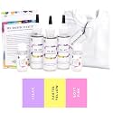 Skin Friendly Kadam Tie Dye Kit #18 Tulip with White T-Shirt 100% Cotton Unisex, 180 GSM T-Shirt, Dye Activator and Colour Fixer Included, Cold Fabric Dyeing