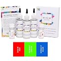 Kadam Tie Dye Kit-RGB | Skin Friendly Tie and Dye kit with Tie Dye Colour Bottle, Dye Activator &amp; Colour Fixative | Cold Fabric Dyeing Tie Dye Colours for Kids and Adults