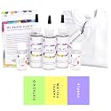 Skin Friendly Kadam Tie Dye Kit #14 Tart with White T-Shirt 100% Cotton Unisex, 180 GSM T-Shirt, Dye Activator and Colour Fixer Included, Cold Fabric Dyeing