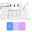 Skin Friendly Kadam Tie Dye Kit #13 Breeze with White T-Shirt 100% Cotton Unisex, 180 GSM T-Shirt, Dye Activator and Colour Fixer Included, Cold Fabric Dyeing