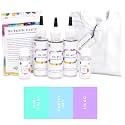 Skin Friendly Kadam Tie Dye Kit #17 Taffy with White T-Shirt 100% Cotton Unisex, 180 GSM T-Shirt, Dye Activator and Colour Fixer Included, Cold Fabric Dyeing