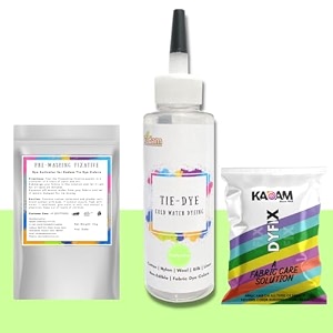 skin friendly tie dye bottle dye activator - color fixative included cold fabric dye colors pistachio