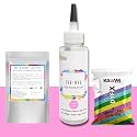 Skin Friendly Tie Dye Bottle, Dye Activator - Color Fixative Included, Cold Fabric Dye Colors (No T-Shirt, Tie Dye Bottle Soft Pink)