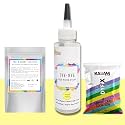 Skin Friendly Tie Dye Bottle, Dye Activator - Color Fixative Included, Cold Fabric Dye Colors (Pastel Yellow)