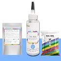 Skin Friendly Tie Dye Bottle, Dye Activator - Color Fixative Included, Cold Fabric Dye Colors (Powder Blue)