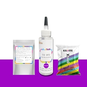 skin friendly tie dye bottle with white t-shirt 100 cotton 180 gsm t-shirt dye activator - color fixative included cold fabric dye colors no t-shirt tie dye bottle lavender