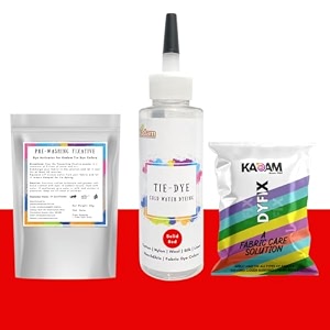 skin friendly tie dye bottle with white t-shirt 100 cotton 180 gsm t-shirt dye activator - color fixative included cold fabric dye colors no t-shirt tie dye bottle solid red