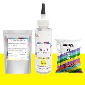 skin friendly tie dye bottle with white t-shirt 100 cotton 180 gsm t-shirt dye activator - color fixative included cold fabric dye colors no t-shirt tie dye bottle lemon yellow