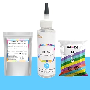 skin friendly tie dye bottle with white t-shirt 100 cotton 180 gsm t-shirt dye activator - color fixative included cold fabric dye colors no t-shirt tie dye bottle sky blue