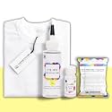 Skin Friendly Tie Dye Bottle with White T-Shirt, 100% Cotton 180 GSM T-Shirt, Dye Activator - Color Fixative Included, Cold Fabric Dye Colors (Medium 39/40, Pastel Yellow)