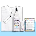 Skin Friendly Tie Dye Bottle with White T-Shirt, 100% Cotton 180 GSM T-Shirt, Dye Activator - Color Fixative Included, Cold Fabric Dye Colors (12-13 Year, Pastel Sky)
