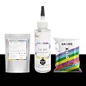 Skin Friendly Tie Dye Bottle, Dye Activator - Color Fixative Included, Cold Fabric Dye Colors (Midnight Black)