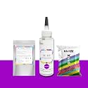 Skin Friendly Tie Dye Bottle with White T-Shirt, 100% Cotton 180 GSM T-Shirt, Dye Activator - Color Fixative Included, Cold Fabric Dye Colors (No T-Shirt, Tie Dye Bottle Lavender)