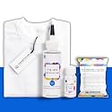 Skin Friendly Tie Dye Bottle with White T-Shirt, 100% Cotton 180 GSM T-Shirt, Dye Activator - Color Fixative Included, Cold Fabric Dye Colors (14-16 Year, Cobalt Blue)