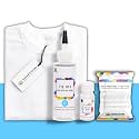 Skin Friendly Tie Dye Bottle with White T-Shirt, 100% Cotton 180 GSM T-Shirt, Dye Activator - Color Fixative Included, Cold Fabric Dye Colors (12-13 Year, Sky Blue)