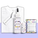 Skin Friendly Tie Dye Bottle with White T-Shirt, 100% Cotton 180 GSM T-Shirt, Dye Activator - Color Fixative Included, Cold Fabric Dye Colors (XL 43/44, Periwinkle)
