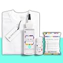 Skin Friendly Tie Dye Bottle with White T-Shirt, 100% Cotton 180 GSM T-Shirt, Dye Activator - Color Fixative Included, Cold Fabric Dye Colors (7-8 Year, Mint Green)
