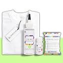 Skin Friendly Tie Dye Bottle with White T-Shirt, 100% Cotton 180 GSM T-Shirt, Dye Activator - Color Fixative Included, Cold Fabric Dye Colors (9-11 Year, Pistachio)