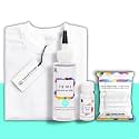 Skin Friendly Tie Dye Bottle with White T-Shirt, 100% Cotton 180 GSM T-Shirt, Dye Activator - Color Fixative Included, Cold Fabric Dye Colors (5-6 Year, Mint Green)