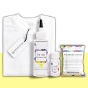 Skin Friendly Tie Dye Bottle with White T-Shirt, 100% Cotton 180 GSM T-Shirt, Dye Activator - Color Fixative Included, Cold Fabric Dye Colors (7-8 Year, Pastel Yellow)