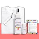 Skin Friendly Tie Dye Bottle with White T-Shirt, 100% Cotton 180 GSM T-Shirt, Dye Activator - Color Fixative Included, Cold Fabric Dye Colors (Medium 39/40, Coral Red)