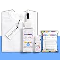Skin Friendly Tie Dye Bottle with White T-Shirt, 100% Cotton 180 GSM T-Shirt, Dye Activator - Color Fixative Included, Cold Fabric Dye Colors (XL 43/44, Powder Blue)