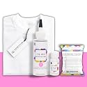 Skin Friendly Tie Dye Bottle with White T-Shirt, 100% Cotton 180 GSM T-Shirt, Dye Activator - Color Fixative Included, Cold Fabric Dye Colors (12-13 Year, Soft Pink)