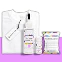 Skin Friendly Tie Dye Bottle with White T-Shirt, 100% Cotton 180 GSM T-Shirt, Dye Activator - Color Fixative Included, Cold Fabric Dye Colors (XL 43/44, Mauve)