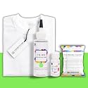 Skin Friendly Tie Dye Bottle with White T-Shirt, 100% Cotton 180 GSM T-Shirt, Dye Activator - Color Fixative Included, Cold Fabric Dye Colors (Medium 39/40, Parrot Green)
