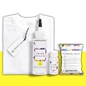 Skin Friendly Tie Dye Bottle with White T-Shirt, 100% Cotton 180 GSM T-Shirt, Dye Activator - Color Fixative Included, Cold Fabric Dye Colors (14-16 Year, Lemon Yellow)
