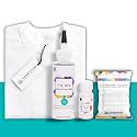 Skin Friendly Tie Dye Bottle with White T-Shirt, 100% Cotton 180 GSM T-Shirt, Dye Activator - Color Fixative Included, Cold Fabric Dye Colors (12-13 Year, Teal Green)