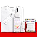 Skin Friendly Tie Dye Bottle with White T-Shirt, 100% Cotton 180 GSM T-Shirt, Dye Activator - Color Fixative Included, Cold Fabric Dye Colors (7-8 Year, Solid Red)
