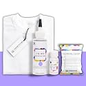 Skin Friendly Tie Dye Bottle with White T-Shirt, 100% Cotton 180 GSM T-Shirt, Dye Activator - Color Fixative Included, Cold Fabric Dye Colors (XL 43/44, Purple)