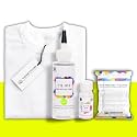 Skin Friendly Tie Dye Bottle with White T-Shirt, 100% Cotton 180 GSM T-Shirt, Dye Activator - Color Fixative Included, Cold Fabric Dye Colors (12-13 Year, Citrus Green)