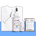 Skin Friendly Tie Dye Bottle with White T-Shirt, Powder Blue, 100% Cotton 180 GSM T-Shirt, Dye Activator - Color Fixative Included, Cold Fabric Dye Colors (9-11 YEAR, Powder Blue)
