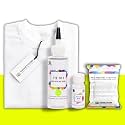 Skin Friendly Tie Dye Bottle with White T-Shirt, 100% Cotton 180 GSM T-Shirt, Dye Activator - Color Fixative Included, Cold Fabric Dye Colors (XL 43/44, Citrus Green)