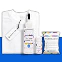 Skin Friendly Tie Dye Bottle with White T-Shirt, 100% Cotton 180 GSM T-Shirt, Dye Activator - Color Fixative Included, Cold Fabric Dye Colors (9-11 Year, Cobalt Blue)
