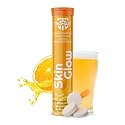 Skin Glow Japanese Glutathione Effervescent Tablets – Pack of 1 (20 Tablets) | 500mg L-Glutathione with Vitamin C &amp; Hyaluronic Acid | Tangy Orange Flavor Skin Glow Supplement for Clear, Radiant Skin